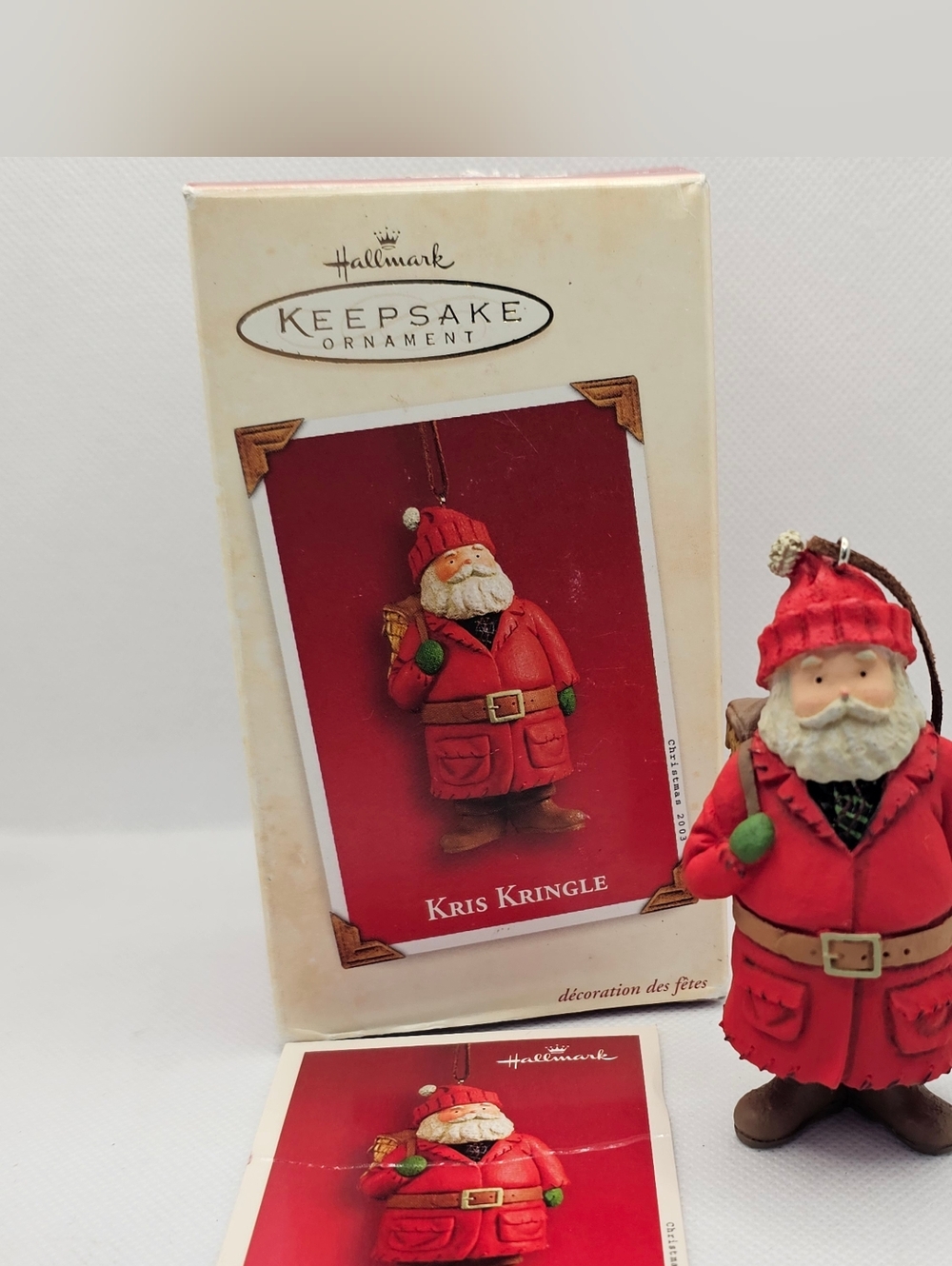 New HALLMARK KEEPSAKE KRIS KRINGLE ORNAMENT 2003 Santa Claus Christmas Holiday